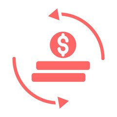 Fototapeta premium Return on Investment Vector Design Icon Style