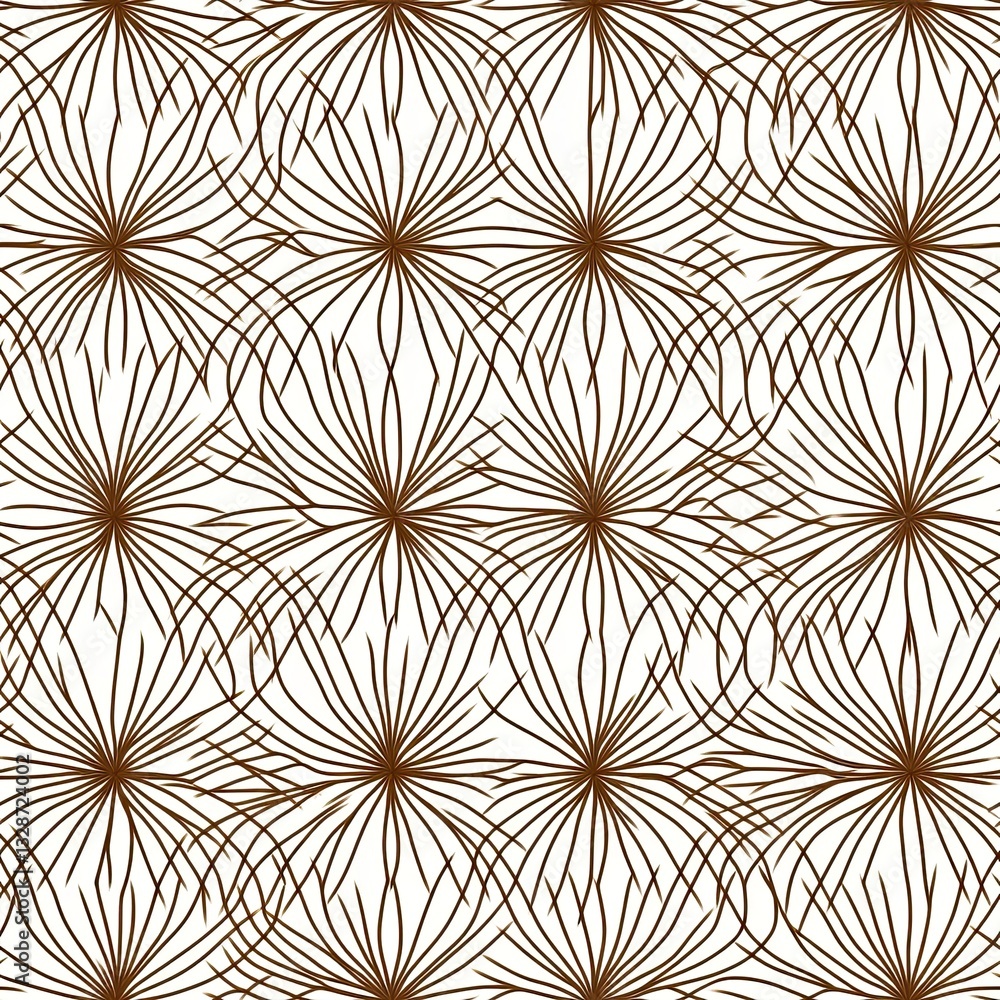 Poster reticulated seamless pattern thin delicate threads design for textiles