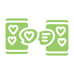 Online Dating Vector Design Icon Style