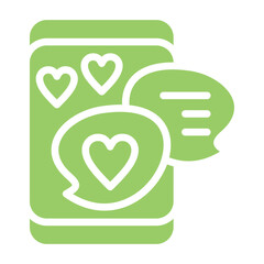 Love Chatroom Vector Design Icon Style
