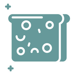 Whole Wheat Bread Vector Design Icon Style