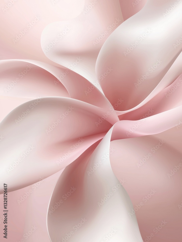 Aufkleber abstract digital art piece that appears to be a close-up of a flower. the petals of the flower are a
