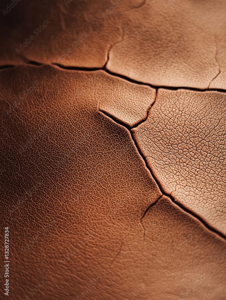 Poster close-up of a textured surface with a cracked and uneven texture. the surface appears to be made of 