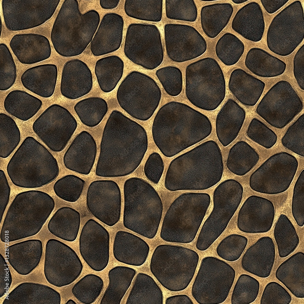 Poster reticulated seamless pattern earthy tones textured design for textile and web