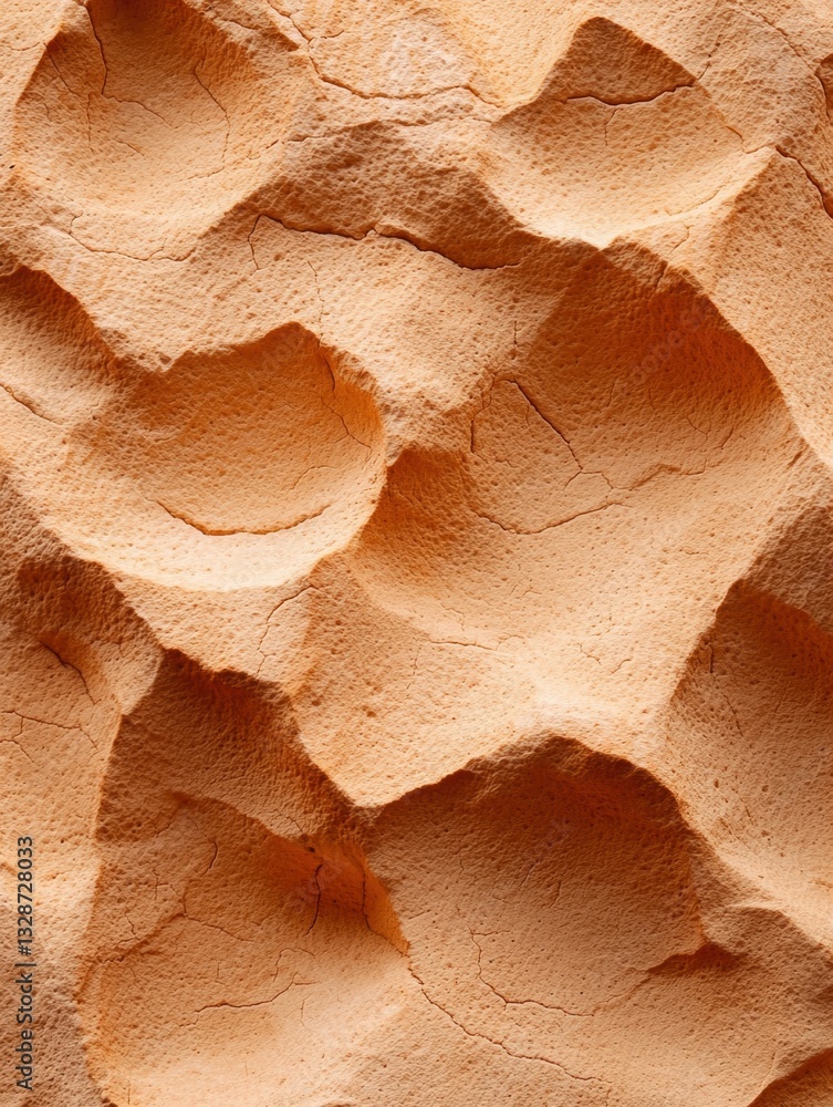 Poster close-up of a textured surface. the surface appears to be made of a light-colored material, possibly