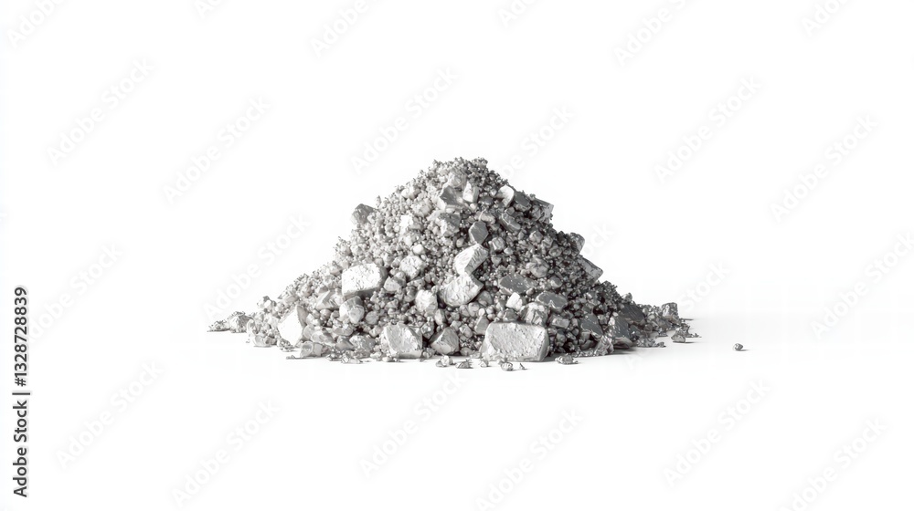 Poster the abstract heap: a close-up captures a striking composition, creating a study of textures, shapes,