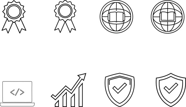 A set of knowledge or expert icons.