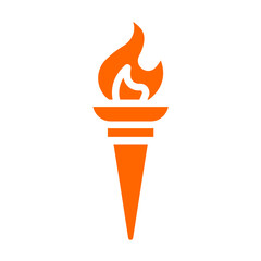 Vector Design Torch Icon Style