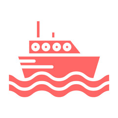 Fototapeta premium Vector Design Ferry Boat Icon Style