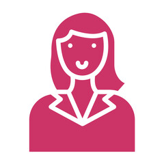 Vector Design Customer Female Icon Style