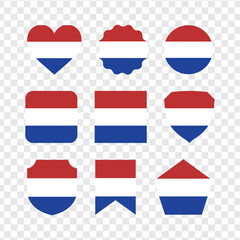  flag of Serbia modern shapes.