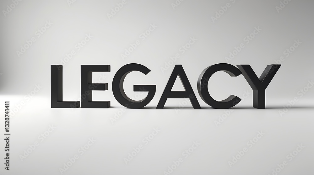 Poster legacy text displayed in bold typography on a light background