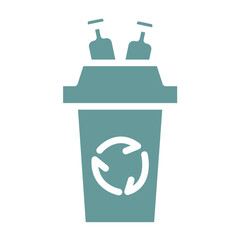 Vector Design Plastic Recycle Icon Style