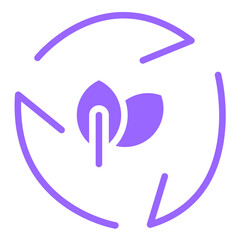 Vector Design Leaf Recycle Icon Style