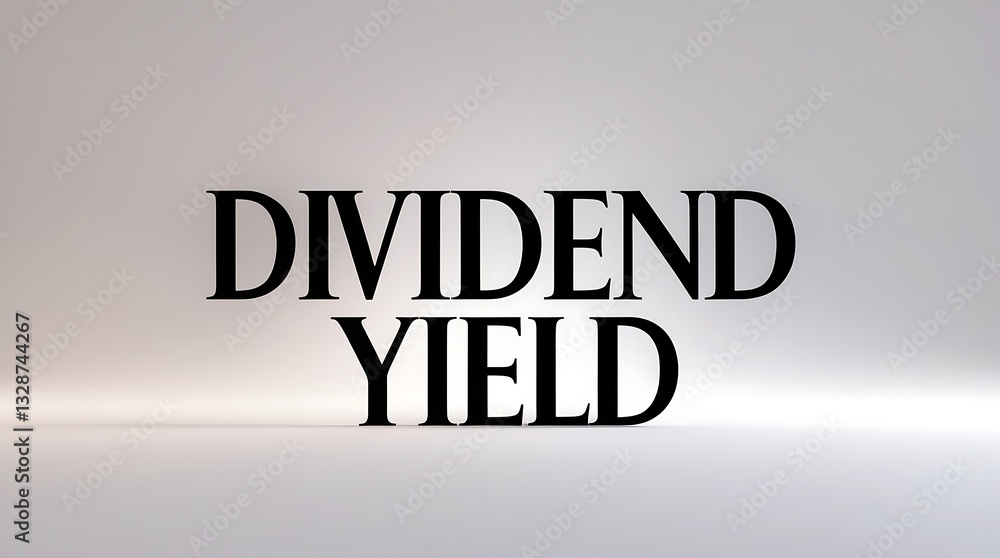 Poster understanding dividend yield as a key indicator in investment strategy analysis