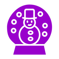 Vector Design Snow Globe Icon Style