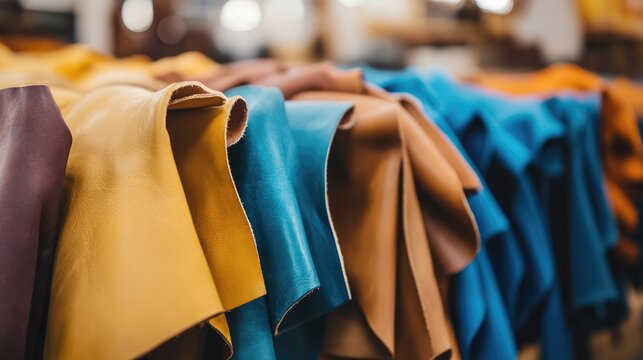 Organic leather processing facility using eco-friendly tanning methods and sustainability practices