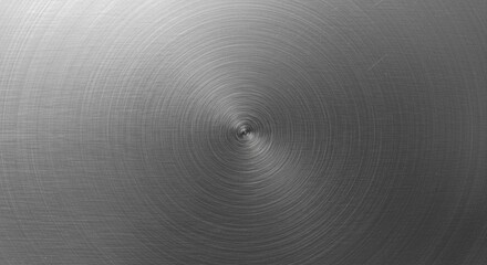 Concentric brushed metal texture.