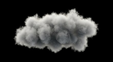 Dramatic gray cloud graphic design.