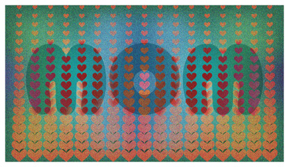 vector seamles love pattern background 