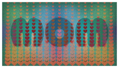 vector seamles love pattern background 