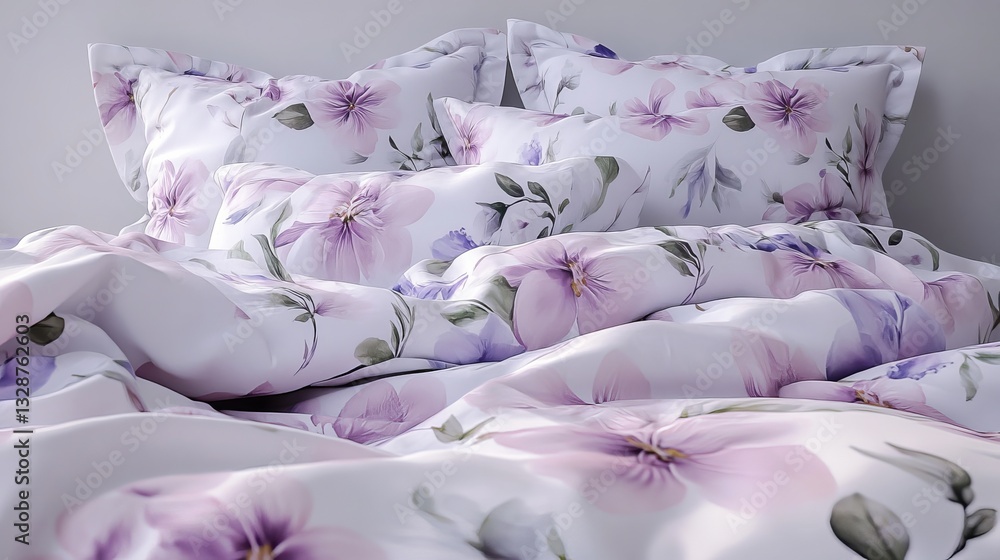Aufkleber full pattern design. made with computers. flower pattern printed all over.