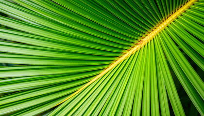 Obraz premium abstract green palm leaf texture, nature background, tropical leaf. isolated with white highlights