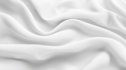 Soft White Fabric Texture with Elegant Draping and Flowing Motion