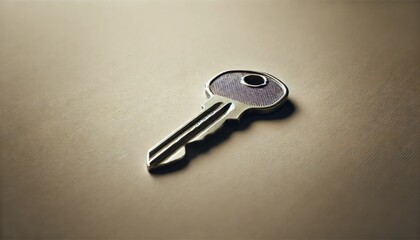 a single key on a plain background