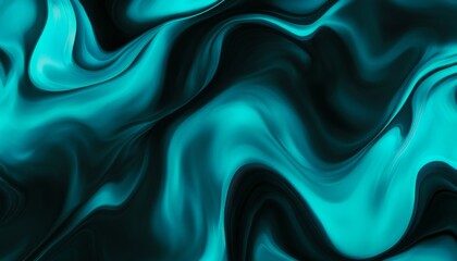 Obraz premium A bold gradient of turquoise and black. Featuring turquoise transitioning into black
