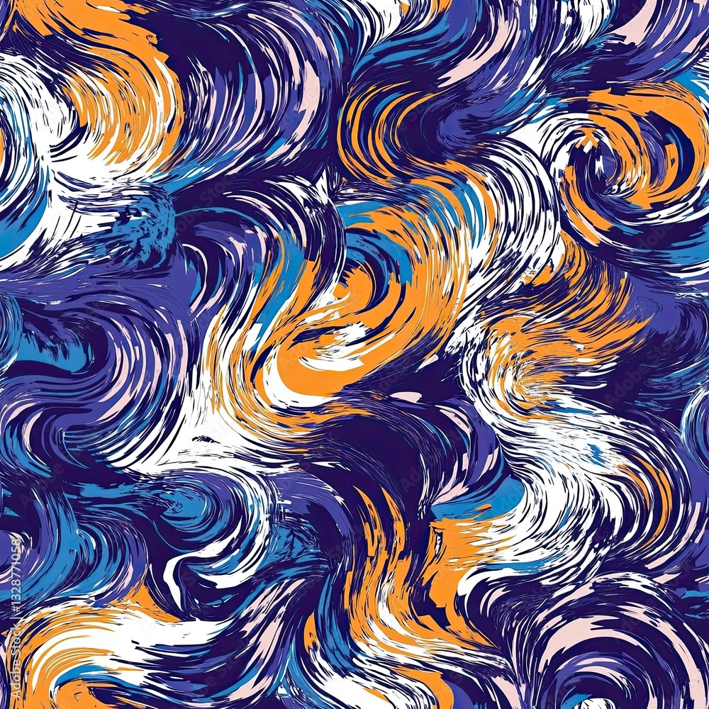 Poster abstract motion scribble pattern energetic vector background for branding