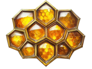 Isolated Honeycomb Pattern on Golden
