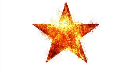 Obraz premium Burning star