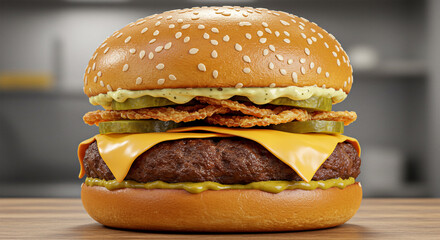 burger with cheese