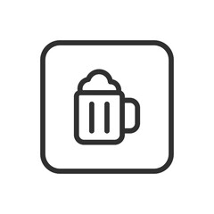 Beer Icon - Modern Simple Flat Vector for Web and Mobile