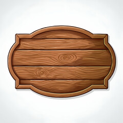 A Rustic Wooden Sign, Ready For Your Message, Boasting A Warm Brown Hue And Detailed Wood Grain Texture
