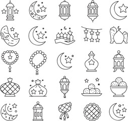 Islamic Arabic Icon Set
