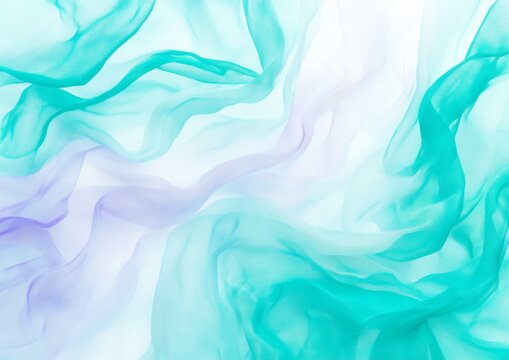 A bright turquoise to soft lavender gradient background. Featuring bright turquoises, soft lavenders, and subtle whites