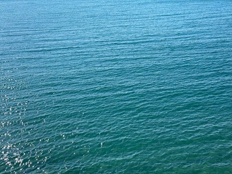 Blue water aqua sea ripples background