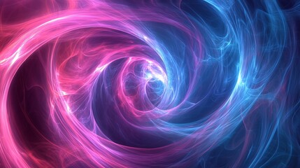 Abstract spiral pattern of foggy lights