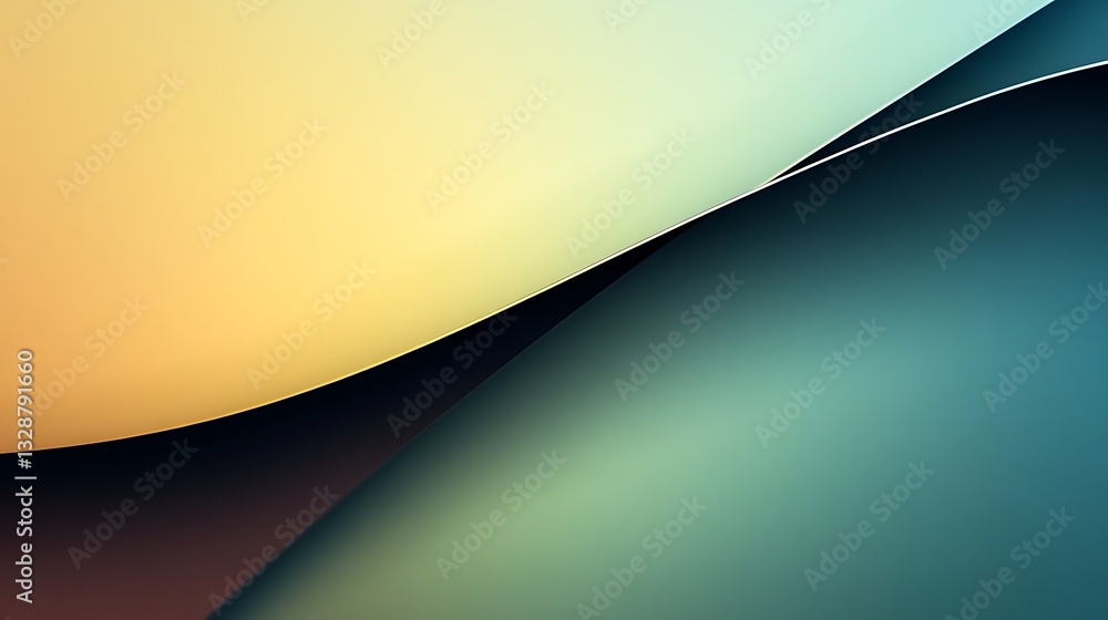 Poster abstract gradient colors and paper create a simple modern artwork