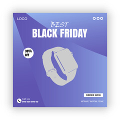 Black Friday Super Offer Social Media Post design Template
