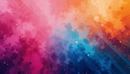 Grainy, Abstract Pink, Blue, and Orange Gradient Background, Perfect for Vibrant Poster Designs with a Modern and Energetic Feel