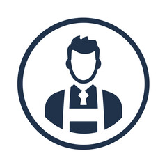 Barista 4 - Logo Icon White Blue-01