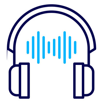 recommend clip art: Music Listening Outline Color icon