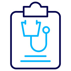 Medical Notepad Outline Color icon