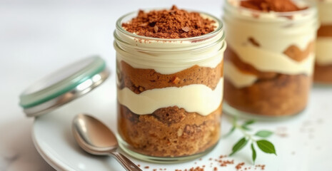 Decadent Tiramisu in Glass Jars - A Perfect Sweet Treat
