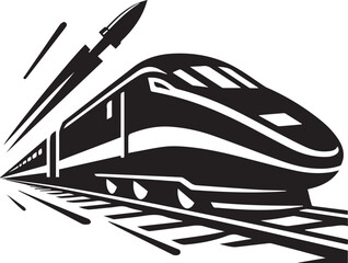 vector illustration of a train, train logo design, train vector icon, train silhouette vector, train silhouette vector black and white