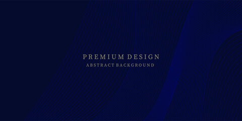Premium background design with diagonal dark blue line pattern. Vector template for digital luxury banner, invitation, voucher, certificate. Eps10