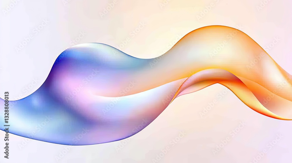 Poster iridescent abstract fluid texture art artistic display digital creation glossy environment aesthetic